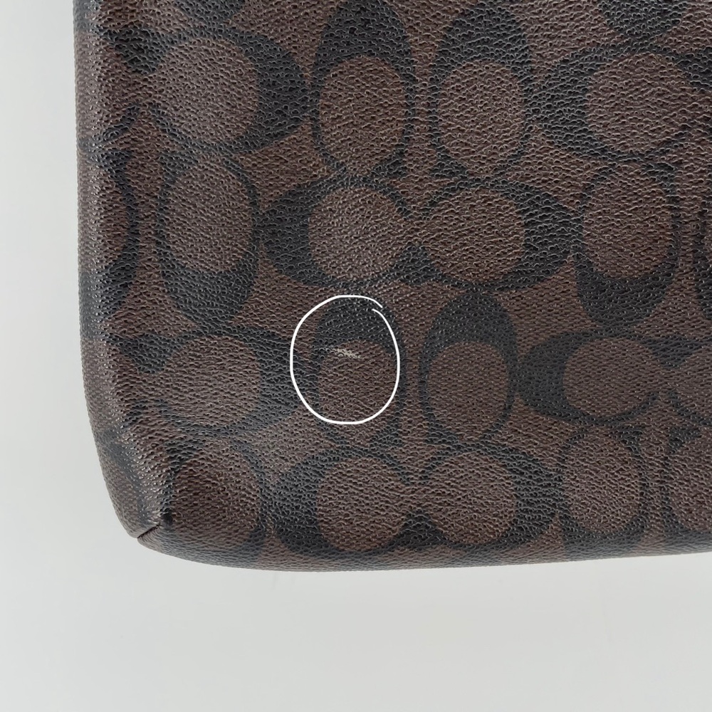 Coach Signature C Coated Canvas East/West Pop Crossbody Brown F52657 - Picture 5 of 8